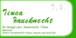 timea hausknecht business card